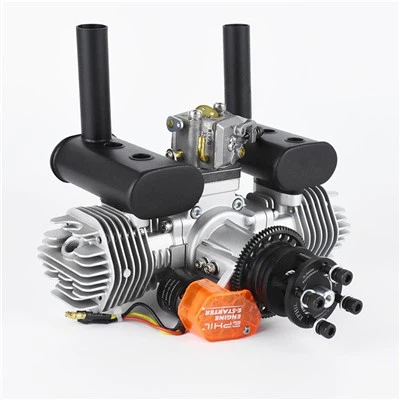 40cc dubbelcylindrig bensinmotor med elstartare